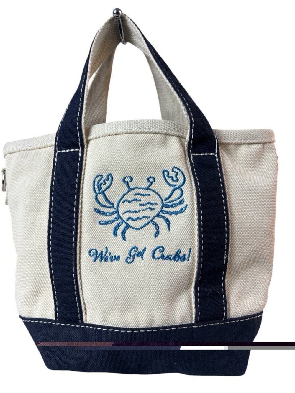 Land's End Canvas Mini Tote Bag  "We've Got Crabs" THE ROSES Movie tie-in EUC